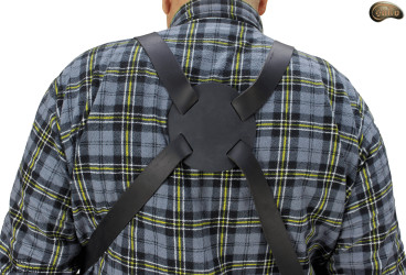 Grembiule protettivo in pelle F4 GREY/macellaio/saldatura/cuoco/barbecue/fabbro