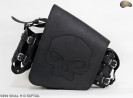 LEATHER SADDLEBAG S494 SKULL H-D SOFTAIL