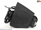 LEATHER SADDLEBAG S494 SKULL H-D SOFTAIL