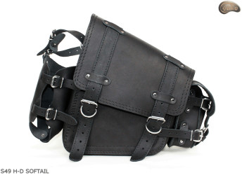 LEATHER SADDLEBAG S49 H-D SOFTAIL