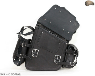 LEATHER SADDLEBAG S49 H-D SOFTAIL