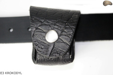 Housse d'holster E3 CROCODILE pour le tambour du revolver Remington calibre 44 COLT1860