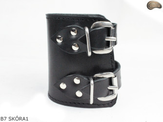 Bracciale in pelle B7 goth rock metal punk