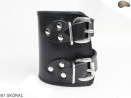Bracciale in pelle B7 goth rock metal punk