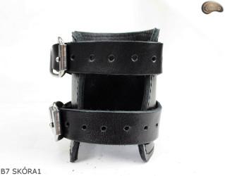 Bracciale in pelle B7 goth rock metal punk