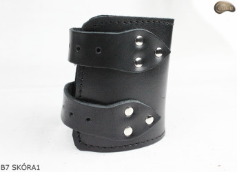 Bracciale in pelle B7 goth rock metal punk