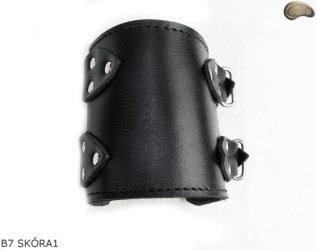 Bracciale in pelle B7 goth rock metal punk