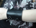 Bracciale in pelle B7 goth rock metal punk