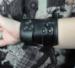 Bracciale in pelle B7 goth rock metal punk