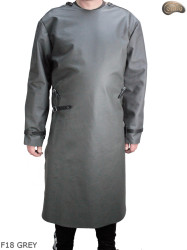 copy of Bőr kötényvédő F18 GREY előlap ujjal / hentes / hegesztő / szakács / grillező / lakatos