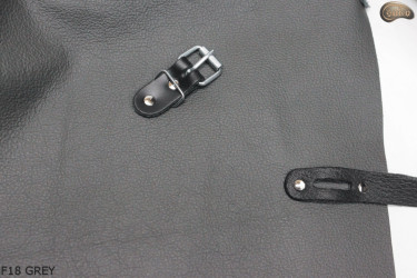 copy of Leather apron F18 GREY protective front with sleeves / butcher / welding / cook / barbecue / locksmith
