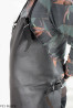 Grembiule protettivo in pelle F21 BLACK/macellaio/saldatura/cuoco/barbecue/fabbro