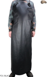 Leather protective apron F21 BLACK/butcher/welding/chef/barbecue/locksmith