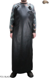 Grembiule protettivo in pelle F21 BLACK/macellaio/saldatura/cuoco/barbecue/fabbro