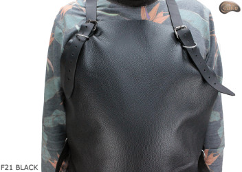 Leather protective apron F21 BLACK/butcher/welding/chef/barbecue/locksmith