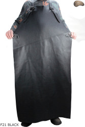 Grembiule protettivo in pelle F21 BLACK/macellaio/saldatura/cuoco/barbecue/fabbro