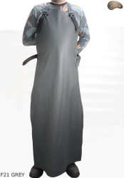 Tablier de protection en cuir F21 GREY/boucher/soudure/chef/barbecue/serrurier