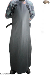 Grembiule protettivo in pelle F21 GREY/macellaio/saldatura/cuoco/barbecue/fabbro