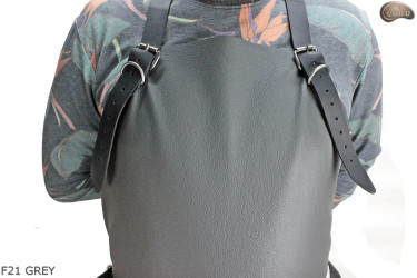 Grembiule protettivo in pelle F21 GREY/macellaio/saldatura/cuoco/barbecue/fabbro