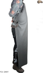 Grembiule protettivo in pelle F21 GREY/macellaio/saldatura/cuoco/barbecue/fabbro