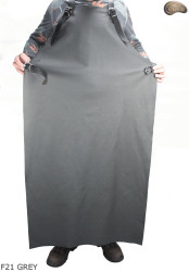 Grembiule protettivo in pelle F21 GREY/macellaio/saldatura/cuoco/barbecue/fabbro