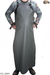 Grembiule protettivo in pelle F21 GREY/macellaio/saldatura/cuoco/barbecue/fabbro