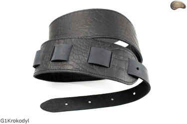 Cintura per chitarra elettrica/basso G1Crocodile pelle naturale