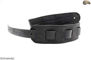 Cintura per chitarra elettrica/basso G1Crocodile pelle naturale