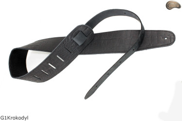 Cintura per chitarra elettrica/basso G1Crocodile pelle naturale