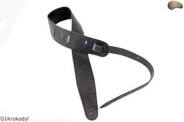 Cintura per chitarra elettrica/basso G1Crocodile pelle naturale