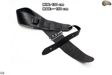 G6 guitar strap, double-sided leather strap for electric bass guitar