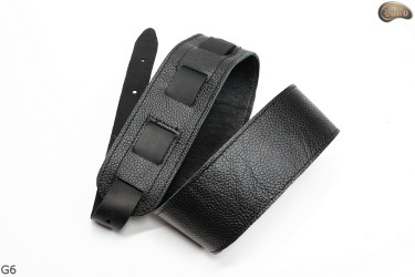 G6 guitar strap, double-sided leather strap for electric bass guitar