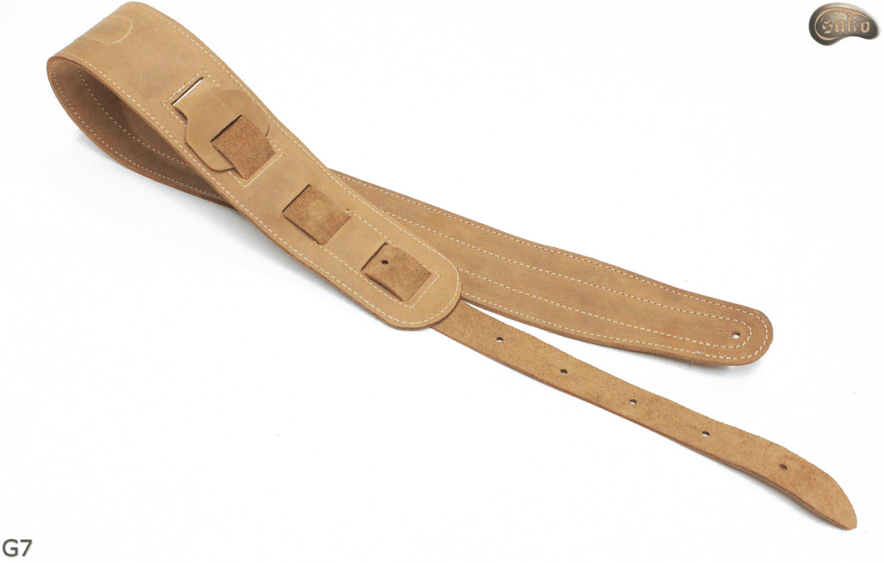G electric/bass guitar strap, genuine leather