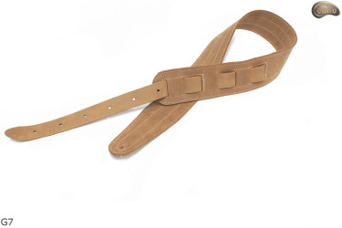 Cinghia per chitarra elettrica/basso G7 in pelle naturale