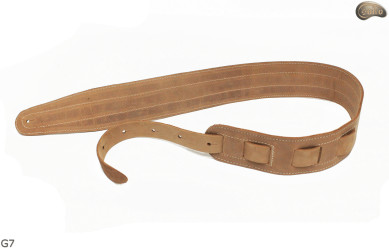 Cinghia per chitarra elettrica/basso G7 in pelle naturale