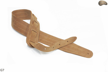 Cinghia per chitarra elettrica/basso G7 in pelle naturale