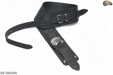 Cinghia per chitarra elettrica/basso G8 INDIANO/capo tribù pelle naturale