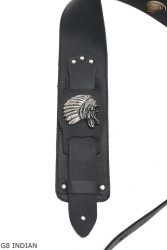 G8 INDIAN electric/bass guitar strap, chief, genuine leather