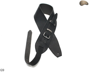 Cintura regolabile per chitarra elettrica/basso G9, pelle naturale