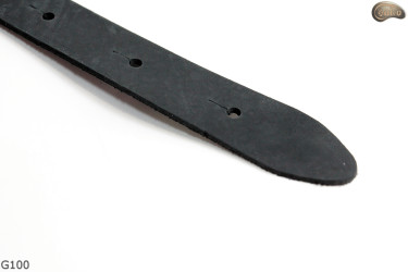 Cintura per chitarra elettrica/basso G100 BLUE pelle naturale, double-face