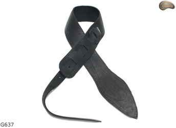 Cinghia per chitarra elettrica/basso G637 SKULL in pelle naturale