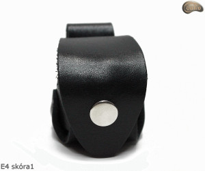 Fondina E4 BLACK GLOSSY per tamburo/caricatore del revolver 1873 Colt Peacemaker calibro 44