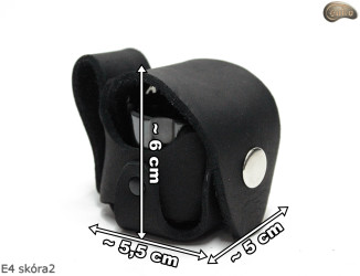 E4 BLACK MAT holster case for the cylinder/magazine of the 1873 Colt Peacemaker revolver, caliber .44