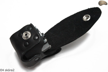 Fondina E4 BLACK MAT per tamburo/caricatore del revolver 1873 Colt Peacemaker calibro 44