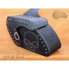 LEATHER SADDLEBAGS S51 Skull