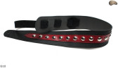 G10 electric/bass guitar strap, genuine leather, reversible
