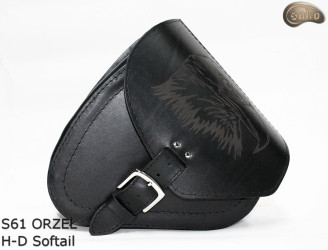 LEATHER SADDLEBAG S61 EAGLE H-D SOFTAIL