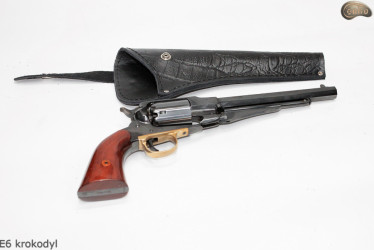 Fondina E6 COCCODRILLO per revolver Remington Colt Cattleman 44