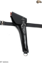 Étui holster E7 BLACK GLOSSY pour revolver COLT Cattleman 7,5« Remington 8 »