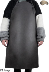 Leather protective apron F1 BROWN/butcher/welding/chef/barbecue/locksmith